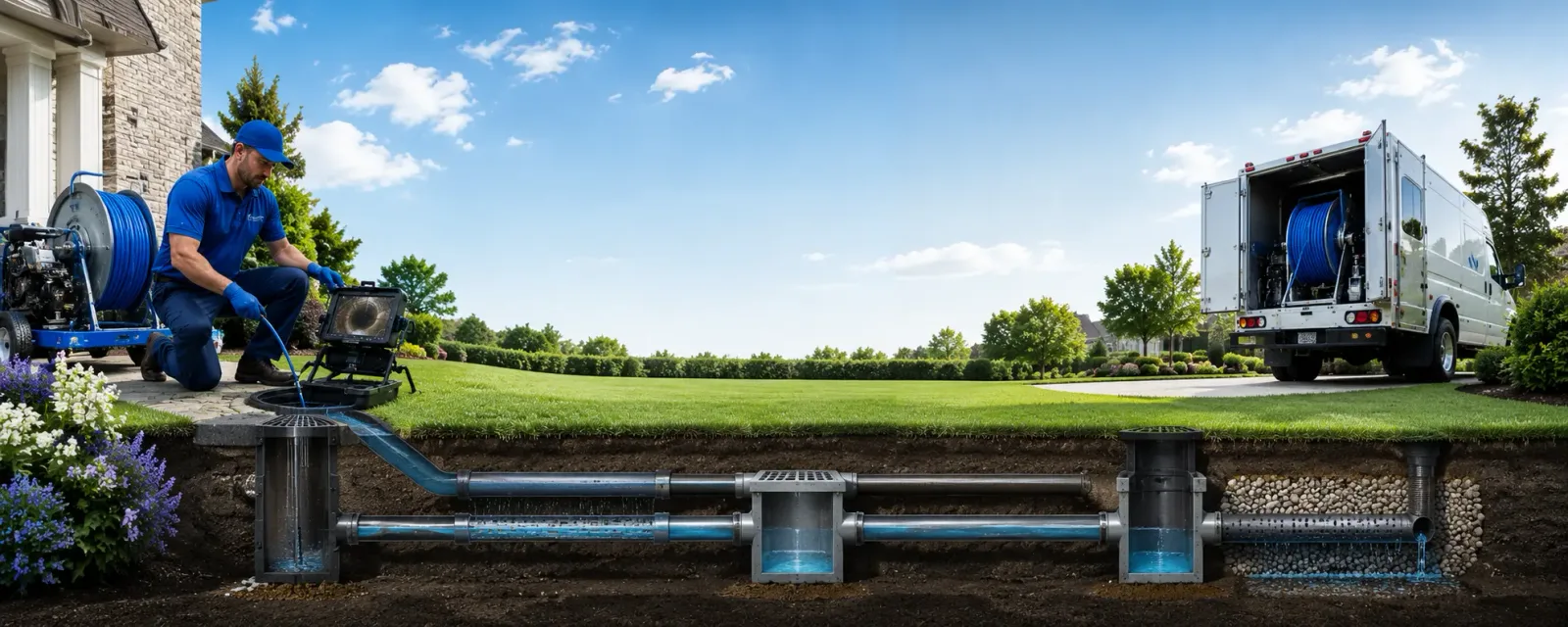 Outdoor drain cleaning information for Thiells, NY